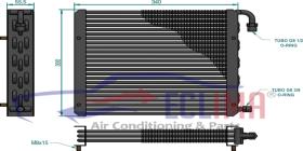 ECLIMA B01200045 - CONDENSADOR AGRICOLA 340X300X55,5 PASO 3.25MM 2000KCAL