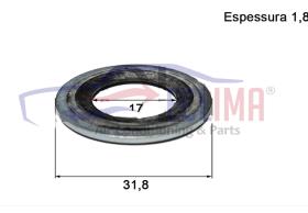 ECLIMA MT0120 - JUNTA OPEL METAL GOMA 3/4