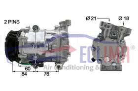 ECLIMA 121215X - COMPRESOR EQV SANDEN SD7V16 FORD PV7 110MM 12V
