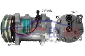 ECLIMA 121294 - COMPRESOR SANDEN SD7H15 RENAULT TRUCKS 2A 132MM 24V