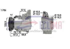 ECLIMA 122134 - COMPRESOR RANGER BT50 2.5D 06 12V