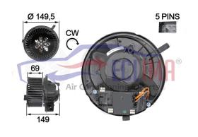 ECLIMA 40019BG - TURBINA COMPLETA AUDI A3 VOLKSWAGEN GOLF SEAT ALTEA