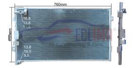 ECLIMA B01200013 - CONDENSADOR VOLVO MAQUINARIA 760X450X10,5MM