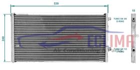 ECLIMA B01200802 - CONDENSADOR STANDARD 539 X 248 X 18 MM PANAL