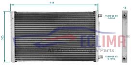 ECLIMA B01200803 - CONDENSADOR STANDARD 414X303X18 MM PANAL