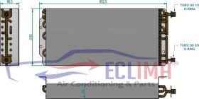 ECLIMA B01200040 - CONDENSADOR SERPENTIN 652,5X250X96,5 PASO 3,25MM 12000KCAL