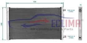 ECLIMA B01200806 - CONDENSADOR STANDARD 539X348X18 MM PANAL