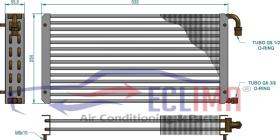 ECLIMA B01200047 - CONDENSADOR SERPENTIN 533X254X55,5 PASO 3.25MM 3000KCAL