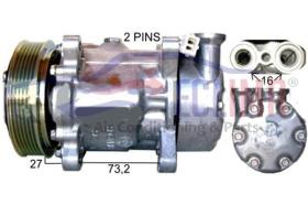 ECLIMA 121862X - COMPRESOR EQUIV SANDEN 6V12 CITROEN-PEUGEOT PV6 120MM 12V