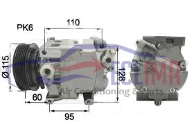 ECLIMA 121895 - COMPRESOR DENSO .AR 156/FT BRAVO-PUNTO JTD PV6 120MM