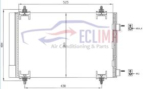 ECLIMA B01200041 - CONDENSADOR PSA C4 /3008