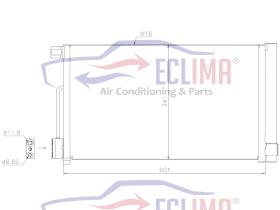 ECLIMA B01200169 - CONDENSADOR FIAT PUNTO/ OPEL CORSA