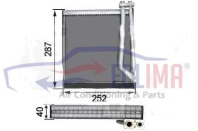 ECLIMA 166007 - EVAPORADOR KOMATSU PC200-7 300X250X40MM