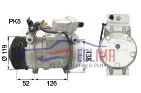 ECLIMA 121716 - COMPRESOR DENSO 10PA20C MERCEDES PV8 125MM 12