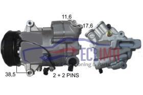 ECLIMA 121271 - COMPRESOR DELPHI-HARRISON 6CVC OPEL PV6 110MM 12V