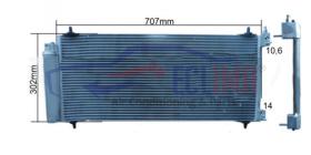 ECLIMA B01200118 - CONDENSADOR CITROEN C5-C6 PEUGEOT 407-607