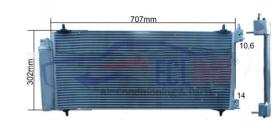 ECLIMA B01200118 - CONDENSADOR CITROEN C5-C6 PEUGEOT 407-607