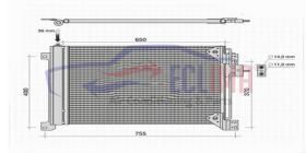 ECLIMA B01200148 - CONDENSADOR IVECO STRALIS TRAKKER 02