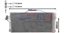 ECLIMA B01200152 - CONDENSADOR MERCEDES VITO CDI 04  670 X 392 X 16