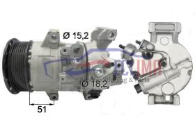 ECLIMA 121791X - COMPRESOR EQUIV DENSO 5SE12C TOYOTA PV7 110MM 12V