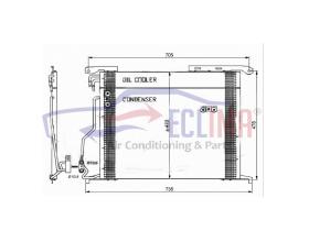 ECLIMA B01200542 - CONDENSADOR MB W220 S280-320/W215