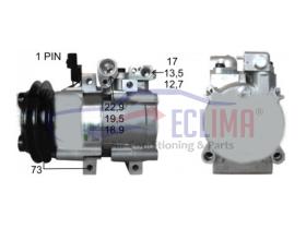 ECLIMA 122105 - COMPRESOR HYUNDAI HALLA 12V 137MM 1 CANAL