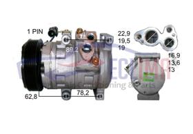 ECLIMA 122112 - COMPRESOR SSANGYONG REXTON 2.7 XDI 03 PV6 125MM 12V