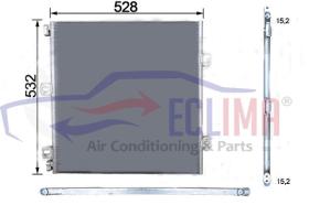 ECLIMA B01200175 - CONDENSADOR RENAULT MIDLUM ´00-