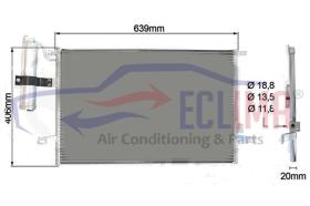 ECLIMA B01200176 - CONDENSADOR CHEVROLET LACETTI NUBIRA 02-04-