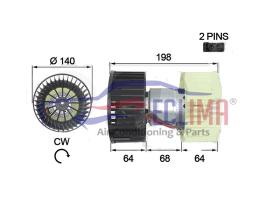 ECLIMA 40082BG - MOTOR TURBINA INTERIOR BMW E46