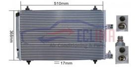 ECLIMA B01200180 - CONDENSADOR CITROEN C5 HDI 00-04 560X361X16 MM