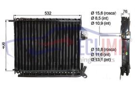 ECLIMA B01200182 - CONDENSADOR JOHN DEERE 6610-6310