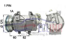 ECLIMA 122126 - COMPRESOR ZEXEL DKS-15CH MITSUBISHI L200 2.5TD PV1 125MM 12V