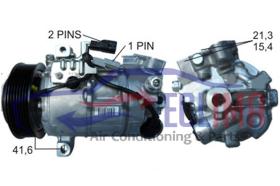 ECLIMA 122066 - COMPRESOR DENSO 6SBH14C QASHQAI-MEGANE3 1.6DCI PV7 115MM 12V