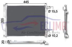 ECLIMA B01200189 - CONDENSADOR KUBOTA TRACTOR SERIE M