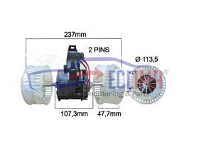 ECLIMA 40036BG - MOTOR TURBINA INTERIOR BMW E60-E61-E63