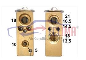 ECLIMA 160321 - VALVULA DE EXPANSION DE BLOQUE FIAT 1.5 TON BRIDA