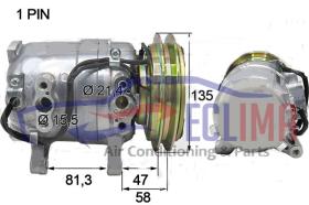 ECLIMA 121243X - COMPRESOR TERRANO II DKV14C 1 CANAL 12 V