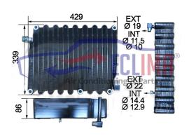 ECLIMA B01200325 - CONDENSADOR FENDT 432 X 337 X 92