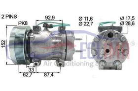 ECLIMA 121223 - COMPRESOR CATERPILLAR 973D 336DLN 972M