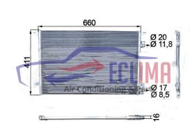 ECLIMA B01200144 - CONDENSADOR OPEL VECTRA C