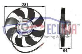 ECLIMA 58066BG - VENTILADOR REFIGERACION DEL MOTOR VW