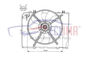 ECLIMA 58166BG - VENTILADOR REFRIGERACION MERCES E200