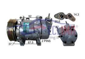 ECLIMA 121863 - COMPRESOR SANDEN SANDEN 6V12 CITROEN-PEUGEOT PV6 120MM 12V