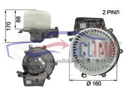 ECLIMA 40017BG - TURBINA INTERIOR MERCEDES W203 C 02-07