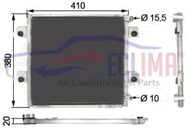 ECLIMA B01200609 - CONDENSADOR KUBOTA