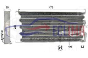 ECLIMA 166017 - EVAPORADOR VOLVO A25RQ 480X230X85