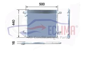 ECLIMA B01200303 - CONDENSADOR DAF 500X440X160