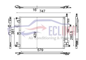 ECLIMA B01200140 - CONDENSADOR VOLVO XC90 I 08/05-14 RQ