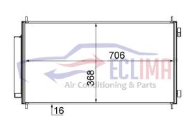 ECLIMA B01200031 - CONDENSADOR HONDA CRV III 10-06